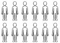 Image result for Paper Person Cut Out Template