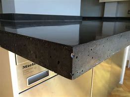 Image result for Black Polished Concrete Countertops