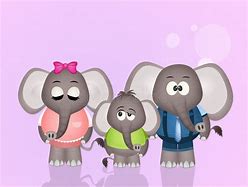 Image result for Elephant Family Cartoon