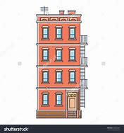 Image result for Brick Apartment Building Cartoon
