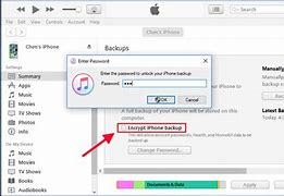 Image result for iTunes Backup Encryption Password
