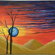 Image result for Desert Sun Painting