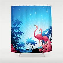 Image result for Flamingo Shower Curtain