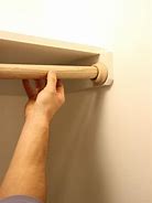 Image result for Wood Closet Rod Brackets