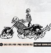 Image result for Cartoon Skeleton On Motorcycle