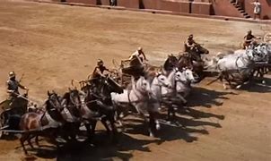 Image result for Ben Hur Chariot Race Victory