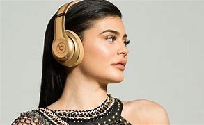Image result for Gold Beats Headphone with Model