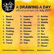 Image result for Art Drawing Promps for February