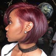 Image result for Burgundy Bob Hairstyle Black Women
