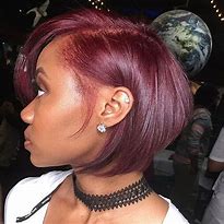Image result for Burgundy Red Hair On Black Women
