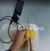 Image result for Charge iPhone with Lemons