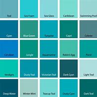 Image result for Shades of Turquoise Pantone Color Chart