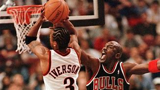 Image result for Allen Iverson Michael Jordan Draling