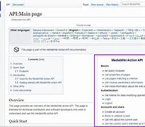 Image result for Wikipedia API Documentation