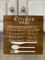 Image result for rustic kitchens rules signs