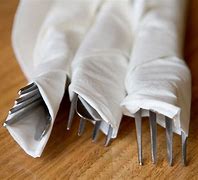 Image result for Cloth Napkin Folding with Silverware