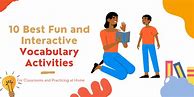 Image result for Fun Vocabulary Activities