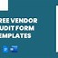 Image result for Supplier Audit Form Template