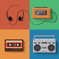 Image result for Old School Boombox with TV