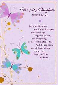 Image result for Birthday Card Daughter Sentiments