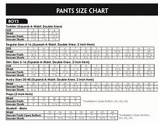Image result for UK Boys Trouser Size Chart