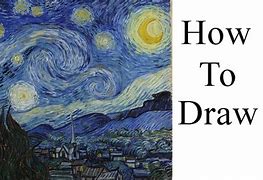 Image result for How to Draw Starry Night