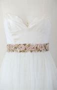 Image result for Rose Gold Wedding Dress Belts