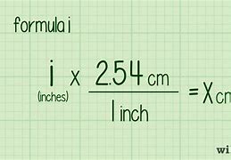 Image result for How to Calculate Inches to Centimeters