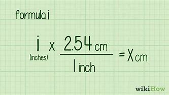 Image result for Inch to Cm Formula