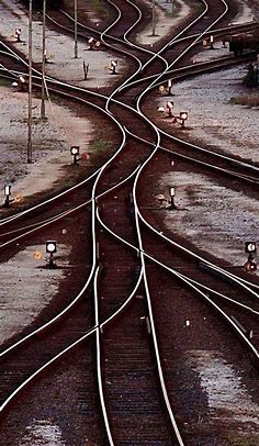 A switchman’s nightmare! | Train tracks, Railroad photography, Old trains