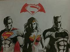 Image result for Batman Superman Drawings