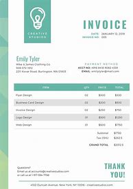 Image result for Graphic Design Invoice Sample