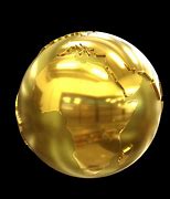 Image result for Gold World Globe Map 3D