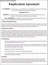 Image result for Employment Contract Sample Doc