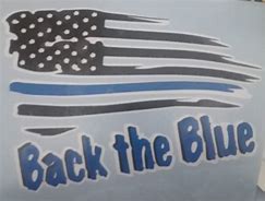 Image result for Back the Blue Flag