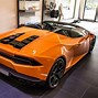 Image result for Lamborghini Huracan Spyder Orange Front View