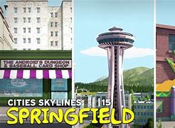 Image result for Map of Springfield Simpsons Cities Skylines