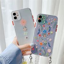 Image result for Blush Pink Clear Flower iPhone Case