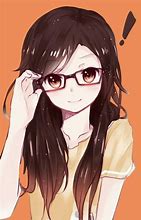 Image result for Cute Cartoon Girl with Glasses