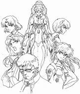 Image result for Evangelion Coloring Pages