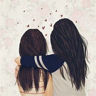 Image result for Brown Hair Cute Best Friend Drawings