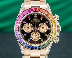 Image result for Rainbow Rose Gold Rolex