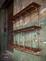 Image result for Copper Pipe Shelves