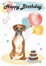 Image result for Boxer Dog Birthday