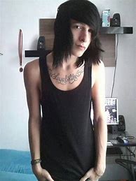 Image result for Emo Long Hair Boy