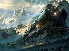 Image result for Train Mountain Concept Art