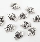 Image result for Small Silver Fish Beads