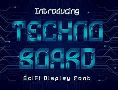 Image result for Circuit Board Font