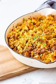 Image result for Cornbread Stuffing with Sausage