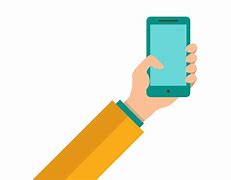 Image result for Handphone with Hand Vector